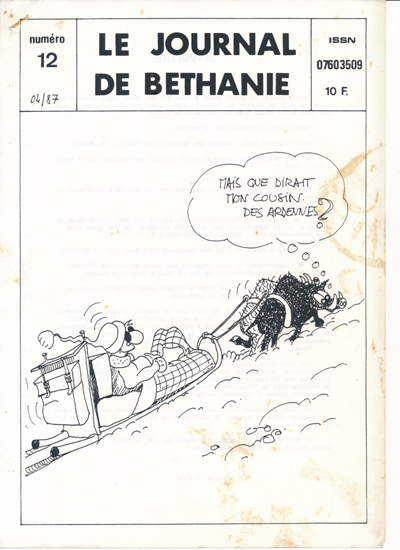 Journal de Béthanie n°12 du 01/04/1987