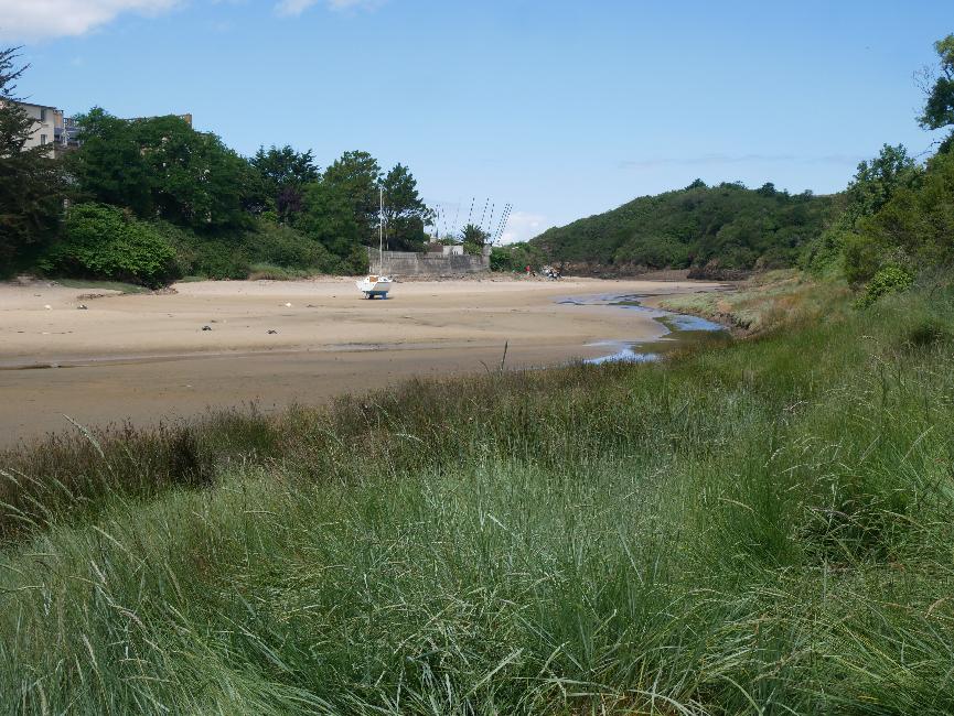 Saint-Lunaire, le Goulet, estuaire du Crévelin