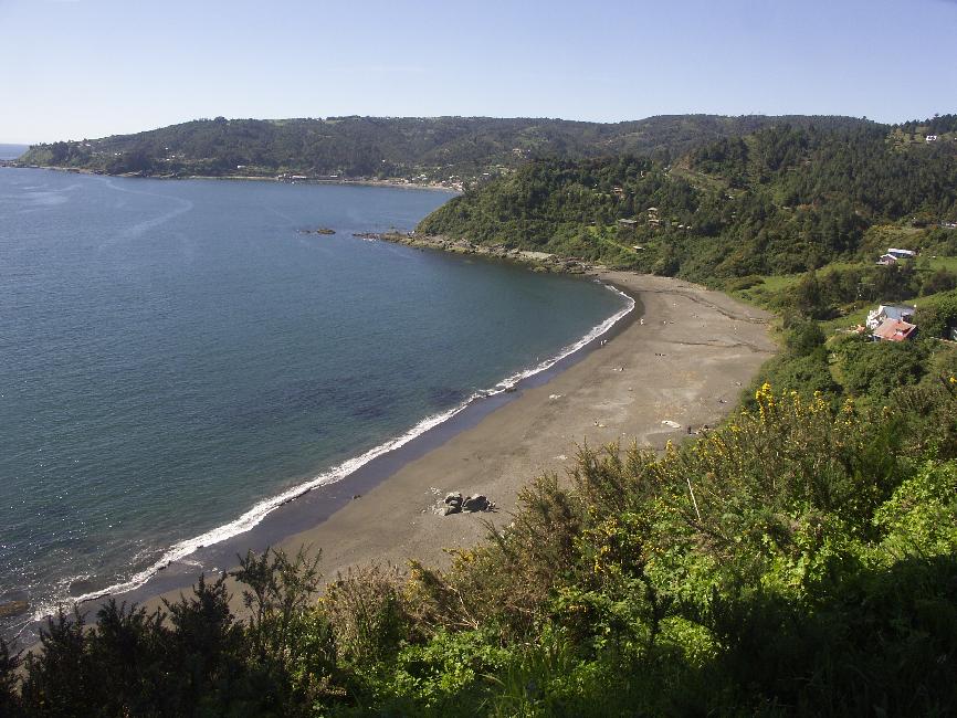 Rivage du Pacifique (plage des amoureux, à Niebla)