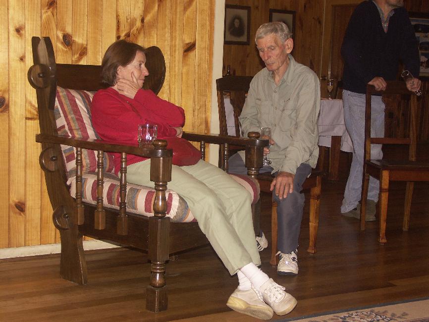 Françoise et Jean, en pleine discussion