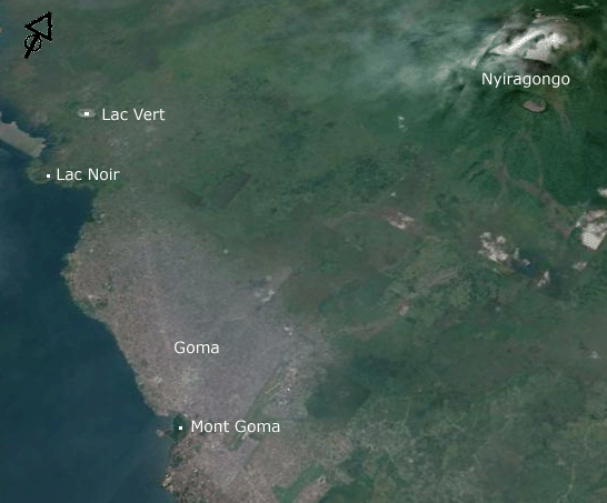 Carte de situation du Lac Vert