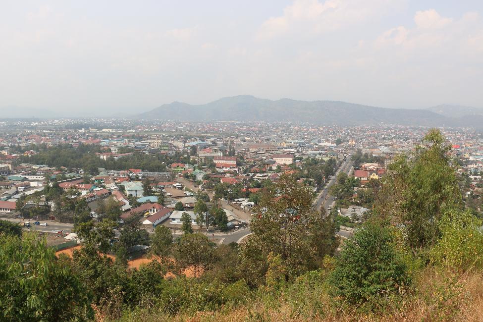 Les villes de Goma et Gisenyi (Rwanda)