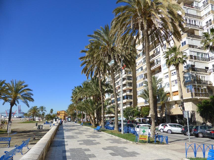 Malaga ; le front de mer