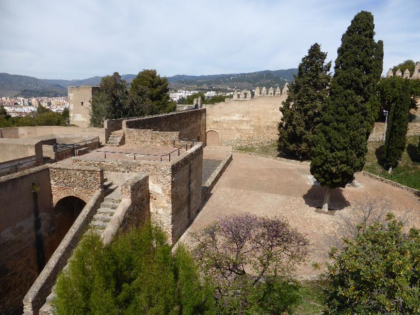 Malaga ; vue depuis le château de Gibralfaro