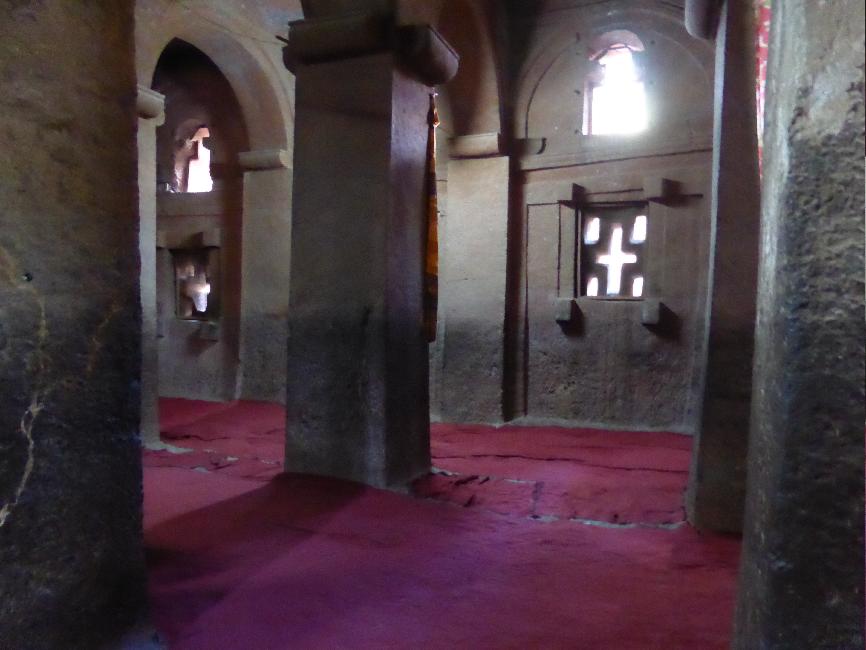 Bete Madhane Alem, la plus grande des églises du site