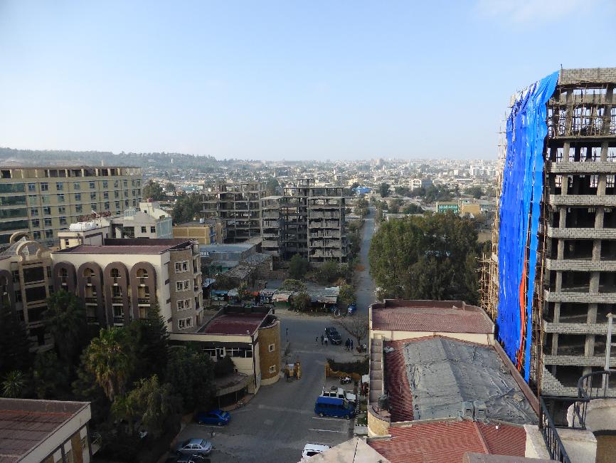 Mekele, depuis la terrasse de notre hôtel