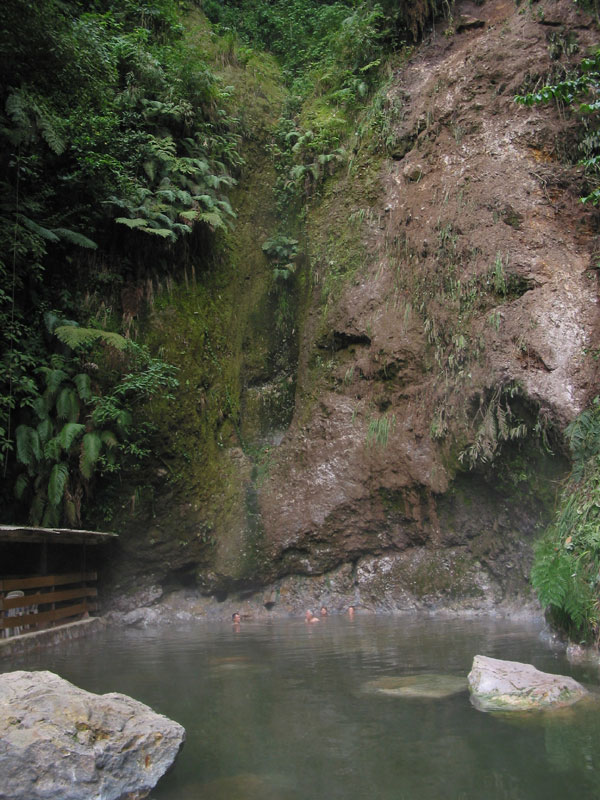 Bain dans les sources chaudes