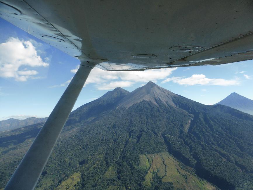 Les volcans vus d'avion