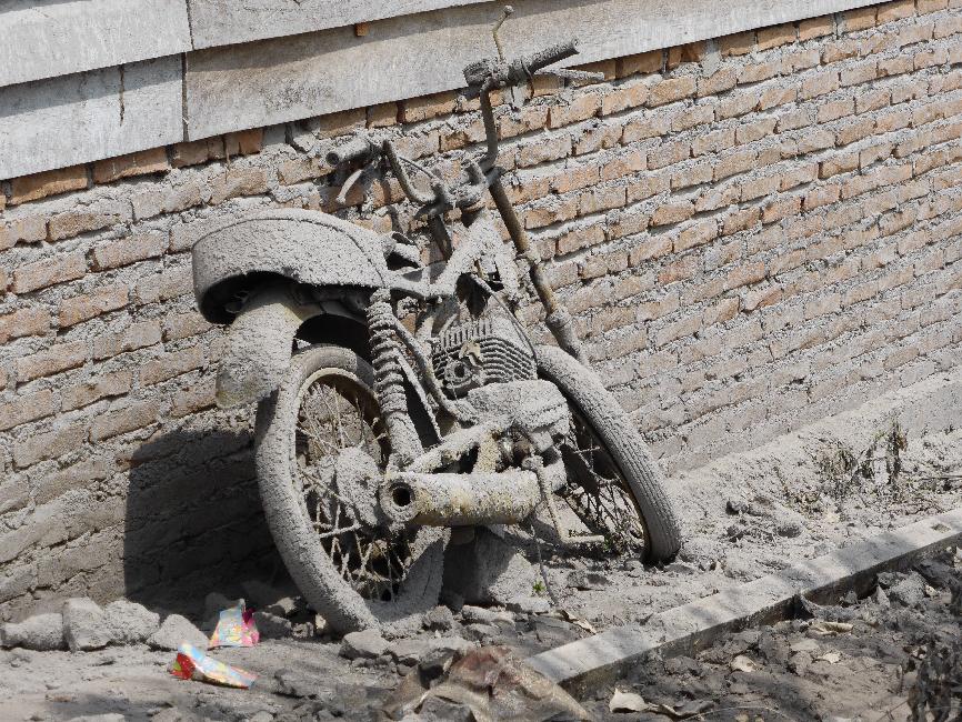 Pas eu le temps de prendre la moto lors de l'évacuation