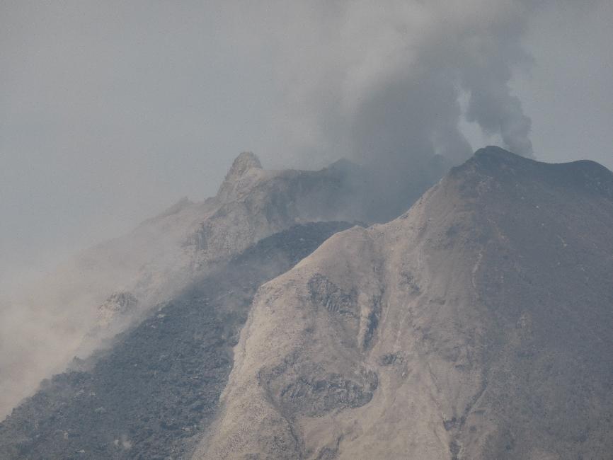 Le sommet du volcan