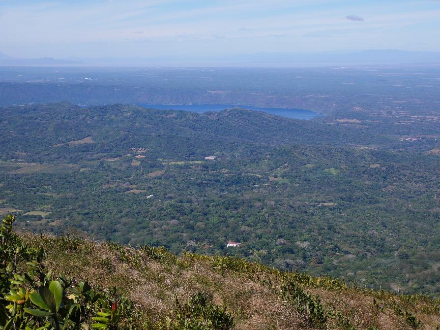La lagune d'Apoyo, depuis le Mombacho