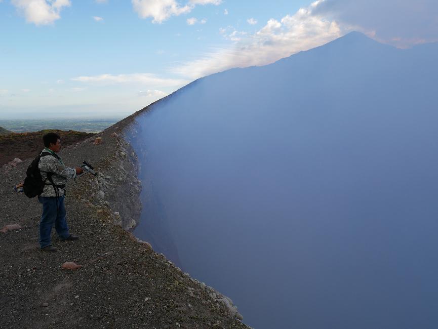 Mesure de température des gaz (240° ce jour là)
