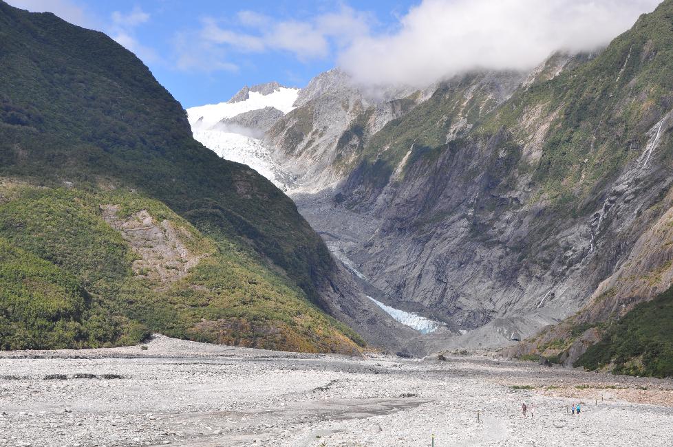Les glaciers Franz Josef et Fox
