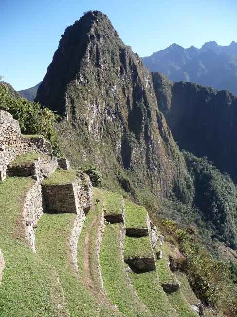 Site de Machu Picchu; vue sur le Wayna Picchu